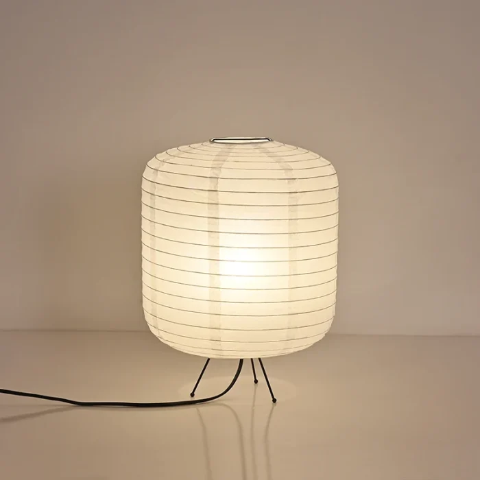 Japanese Rice Paper Table Lamps Wabi Sabi Akari Noguchi Yong Led Desk Lamp Bedroom Home Decor Living Room Lantern Light Fixtures 4