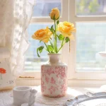 Nordic Blue and White Porcelain Ceramic Vase Living Room Bedroom Dining Table Flower Arrangement Container Wedding Decoration 4