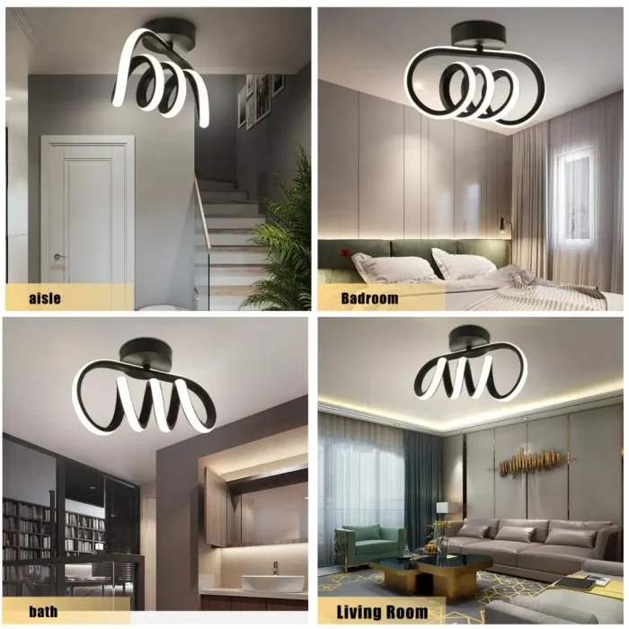 Modern Minimalist LED Ceiling Lamps Nordic Home Indoor Lighting Corridor Ceiling Lights Bedroom Living Room Kitchen Lampara Led 3