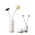 Nordic classic white ceramic vase used for home decoration accessories desk decoration modern style small ornaments crafts gifts 5