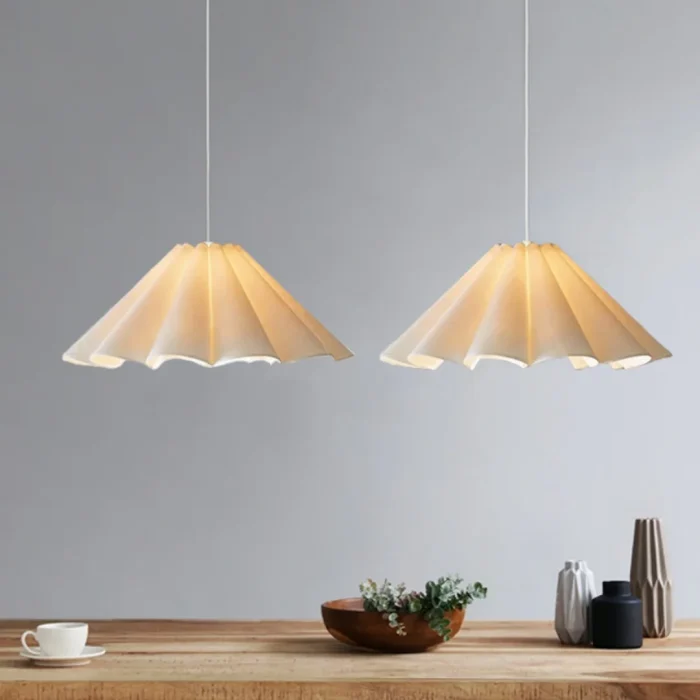 Cream Chandelier Nordic Bedroom Lamp Living Room Cafe Decorative Lamp Bedside Study Dining Table Single Head Flower Chandelier 5