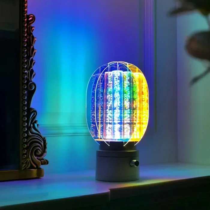 LED Nordic Table Lamp Creative 360° Rotation Infinitely Dimmable Aurora Lamp For Bedroom Desk Living Room Ambiance Décor Lights 5