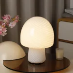 French Cream Style Decorative Atmosphere Mushroom Sleep Night Light Bedroom Bedside Table Lamp Cute Gift For Girls 4