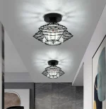 Modern Ceiling Light Creative Crystal Pentastar Lamp for Bedroom Porch Corridor Aisle Balcony Cloakroom Chandelier Indoor Light 2