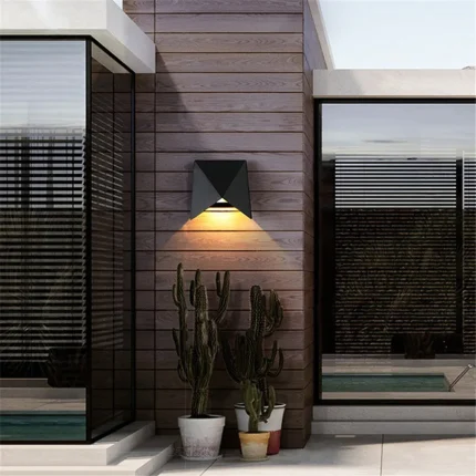 Modern Irregilar Wall Light Outdoor Waterproof IP65 Garden Corridor Porch Stair 5W Wall Lamp Led Lights TV Background Sconce 1