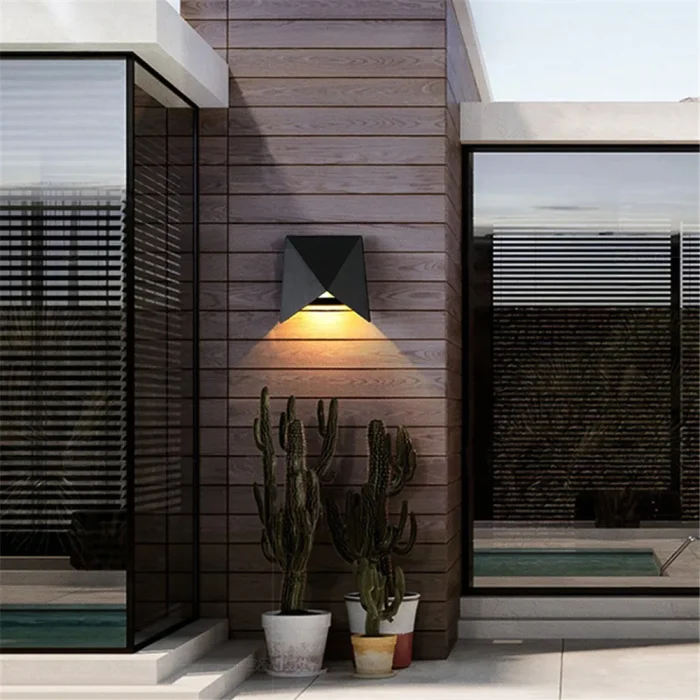 Modern Irregilar Wall Light Outdoor Waterproof IP65 Garden Corridor Porch Stair 5W Wall Lamp Led Lights TV Background Sconce 1