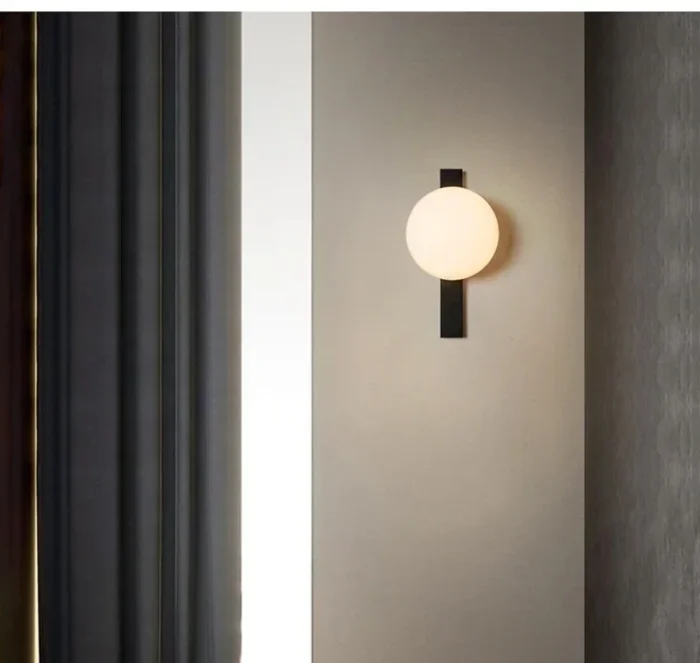 Flat Ball Wall Lamp Minimalist Bedroom Bed Wall Lamp Modern Living Room Background Wall Lamp Hotel Aisle Lamp for Home 5