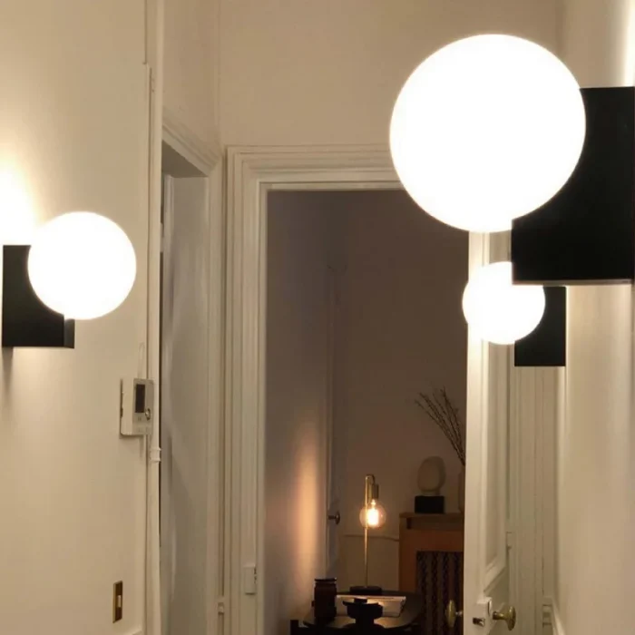 Glass Ball Wall Lamp Living Room Corridor Aisle Background Wall Decorative Lamp Bedroom Bedside Wall Lamp 4