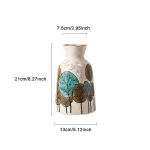 European Style Countryside Ceramic Hand-painted Art Vase Living Room Bedroom Tabletop Flower Arrangement Vases Home Decoration 6