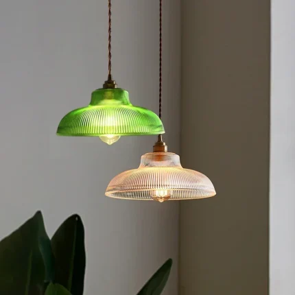 Nordic Glass Pendant Light Retro Home Decoration Lighting For Bedroom Bedside Living Dining Room 220V Hanging Illumination Lamps 1