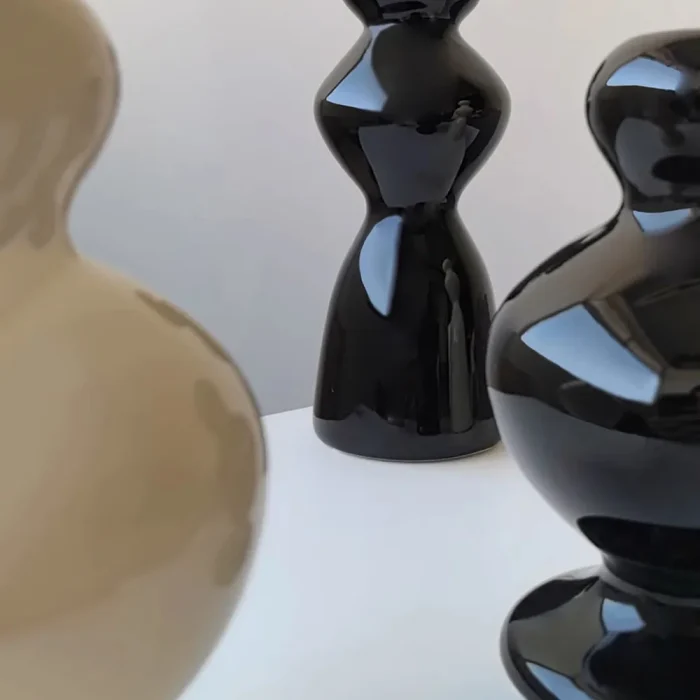 Nordic Instagram Shaped Ceramic Vase Ornaments Living Room Dining Table Flower Arrangement Art Vase Home Decoration Accessories 4