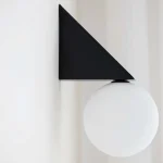 Nordic Home Wall Lamp Living Room Bedside Sofa Background Wall Porch Ball Wall Lamp Simple Black and White Wall Lamp 5