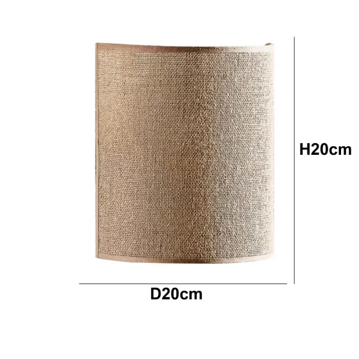 Living Room Bedroom Bedside Wall Lamp Ambient Lamp Linen Japanese Retro Background Wall Aisle Decorative Lamp 6