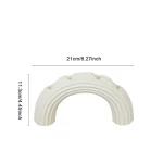 Nordic Striped Ceramic Candle Holder Ornaments Living Room Bedroom Dining Table Candle Holder Christmas Atmosphere Decoration 6