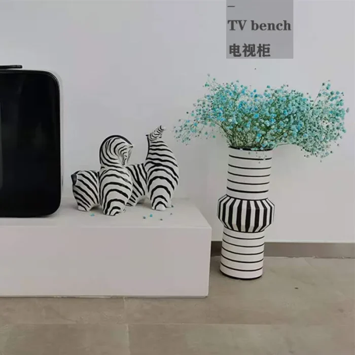 Creative resin zebra statue animal decoration desk decoration figurines home decoration accessories office crafts gifts 6