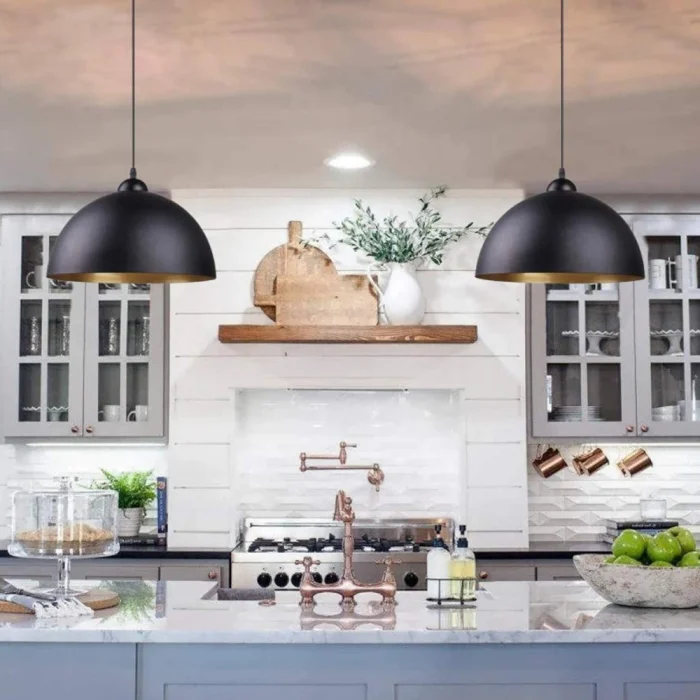 Retro Pendant Light American Country Hanging Lamps Industrial Pendant Light Kitchen Island Restaurant Vintage Ceiling Chandelier 4
