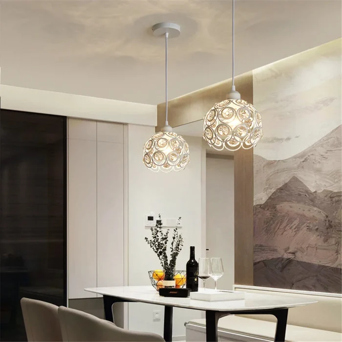 Modern Pendant Light Crystal Chandeliers for Living Room Bedroom Dinning Room Kitchen Restaurant Hotel led lustre Pendant Lamp 3