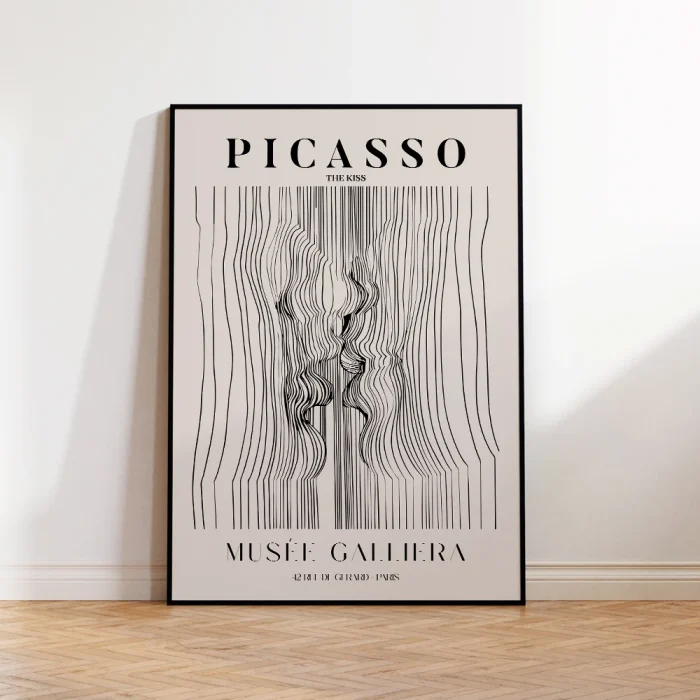 Modern Abstract Line Minimalism Niche Picasso Kiss Wall Art Prints Canvas Painting Poster Pictures Living Room Dining Room 4