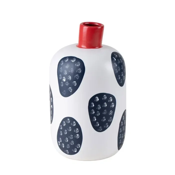 Chinese creative ceramic vase decoration retro dried flower vase living room living room desktop decoration home decoration 5
