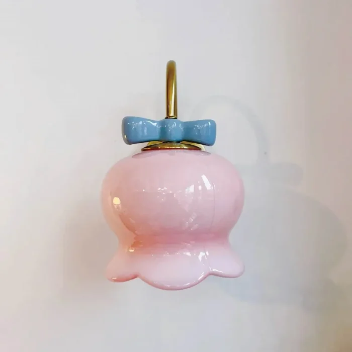 G9 French Simple Bow Cream Bell Orchid Copper Glass Wall Lamp Corridor Aisle Bedside Bedroom Decorative Lamp 1