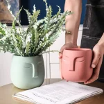 Nordic abstract figure ceramic flower pot balcony succulent cactus potted home decoration outdoor garden accessories 2