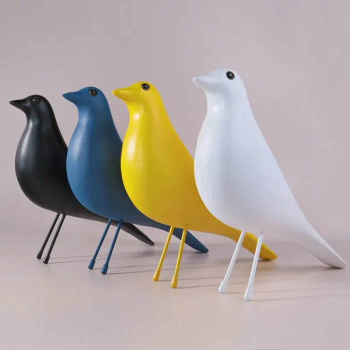 Nordic Resin Peace Dove Sculpture Ornaments Living Room Entrance Wine Cabinet Animal Statue Crafts Birthday Gifts Decoration 2