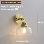 Study Bedroom Bedside Wall Lamp Creative Personality Entrance Balcony Living Room Background Wall Aisle Glass Wall Lamp 6