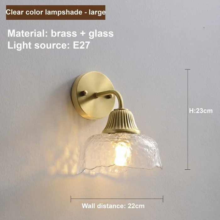 Study Bedroom Bedside Wall Lamp Creative Personality Entrance Balcony Living Room Background Wall Aisle Glass Wall Lamp 6