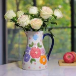 Hand-painted Ceramic Vase Ornaments Living Room Bedroom, Homestay Desktop Flower Arrangement Art Vases Wedding Vase Decoration 1