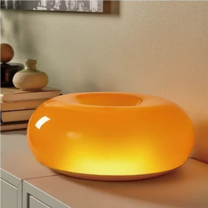 Bedside Decorative Table Lamp Ambient Light Touch Dimmable Donut Wall Lamp Creative Glass Table Lamp 1