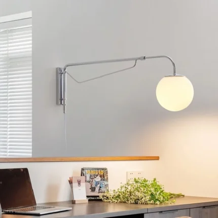 Long Arm Swing Arm Wall Lamp Bedside Lamp Dining Room Rotating Scalable Wall Lamp Bedroom Wall Lamp Decoration Lamp 2