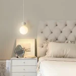 Nordic Led Pendant Lamp Cream Style Restaurant Bar Dining Room Home Decor Pendant Lights Bedroom Bedside Hanging Lamp Fixture 2