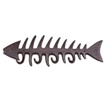 Creative cast iron fish bone hook wall hook garden courtyard outdoor decoration personality grocery European-style ornaments 5
