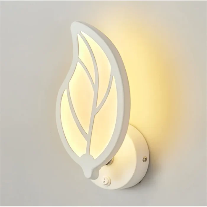 minimalist Leaf Wall Lamp living room study corridor courtyard lights acrylic LED wall light Bedroom bedside Decor Night Light 1