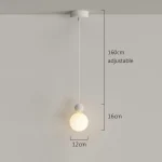 Nordic Led Pendant Lamp Cream Style Restaurant Bar Dining Room Home Decor Pendant Lights Bedroom Bedside Hanging Lamp Fixture 4