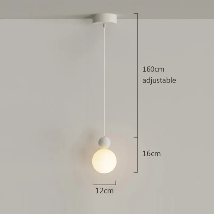 Nordic Led Pendant Lamp Cream Style Restaurant Bar Dining Room Home Decor Pendant Lights Bedroom Bedside Hanging Lamp Fixture 4