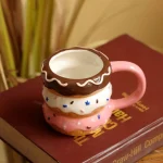 Nordic Ins Ceramic Snowman Shape Mug Ornaments Living Room Bedroom Kitchen Dining Table Water Cup Milk Cup Crafts Christmas Gift 3