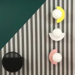 Color Macaron Wall Lamp Living Room Bedroom Bedside Lamp Study Background Wall LED Atmosphere Decorative Wall Lamp 3
