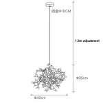 Nordic Light Luxury Personalized Creative Clothing Shop Window Decoration Chandelier Bar Bar Lamps Sequin Lights 6