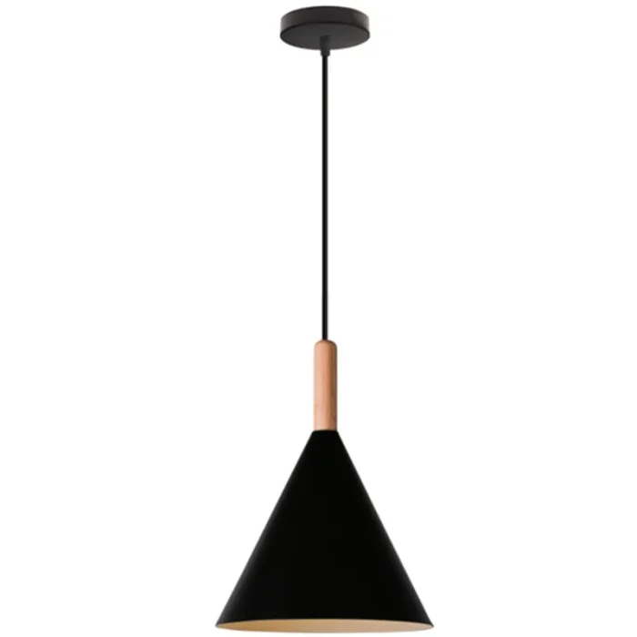 Simple chandelier industrial loft pendant light E27 restaurant bar living room bedroom wood wrought iron pendant lamps 6