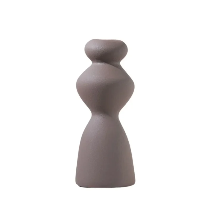 Nordic Ins Circle Ceramic Vase Ornaments Living Room Bedroom Dining Table Flower Arrangement Container Wedding Vase Decoration 5