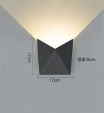 Modern Irregilar Wall Light Outdoor Waterproof IP65 Garden Corridor Porch Stair 5W Wall Lamp Led Lights TV Background Sconce 6