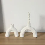 Creative Geometric Ceramic Candle Holder Ornament Living Room Bedroom Candle Holder Craft Wedding Table Decoration Candle Holder 3