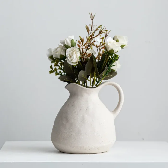 Ceramic Vase Home Decor Nordic Wedding Decoration Desktop Art Flower Vase for Decor Home Decoration Accessories Dropshipping 1