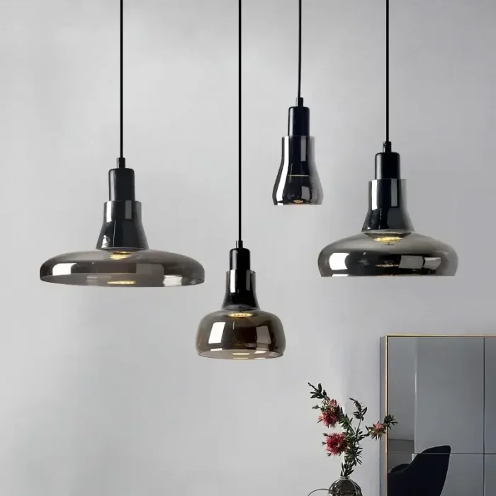 Industrial Pendant Lamp Led Glass Vintage Hanging Lamp For Dining Restaurant Bedroom Kitchen Island Led Light Home Decor Fixture 1
