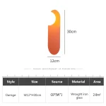 Nordic Minimalist LED Wall Lamp  Glass Orange Wall Sconces Bedroom Living Room Corridor Decoration Aesthetic Lighting Fixtures 4