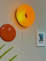 Donut French Decorative Wall Lamp Touch Dimming Light Luxury Bedroom Bedside Lamp 3