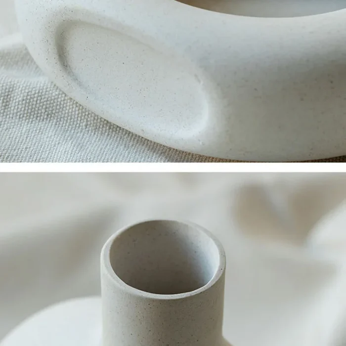 Nordic Special-shaped Creative Hydroponic Ceramic Vase Decoration Biscuits Flower Arrangement Geometric Crafts  Home Accessories 6