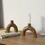 Creative Geometric Ceramic Candle Holder Ornament Living Room Bedroom Candle Holder Craft Wedding Table Decoration Candle Holder 4
