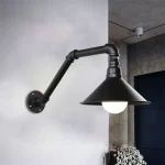 Vintage Long Arm Wall Light Fixture Edison Retro Water Pipe Wall Lamp Loft Industrial Wall Sconce for Kitchen Living Room Bar 2